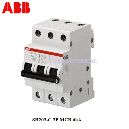 ABB SH203 6A 10A 16A 20A 32A 40A 63A 3P MCB 6kA