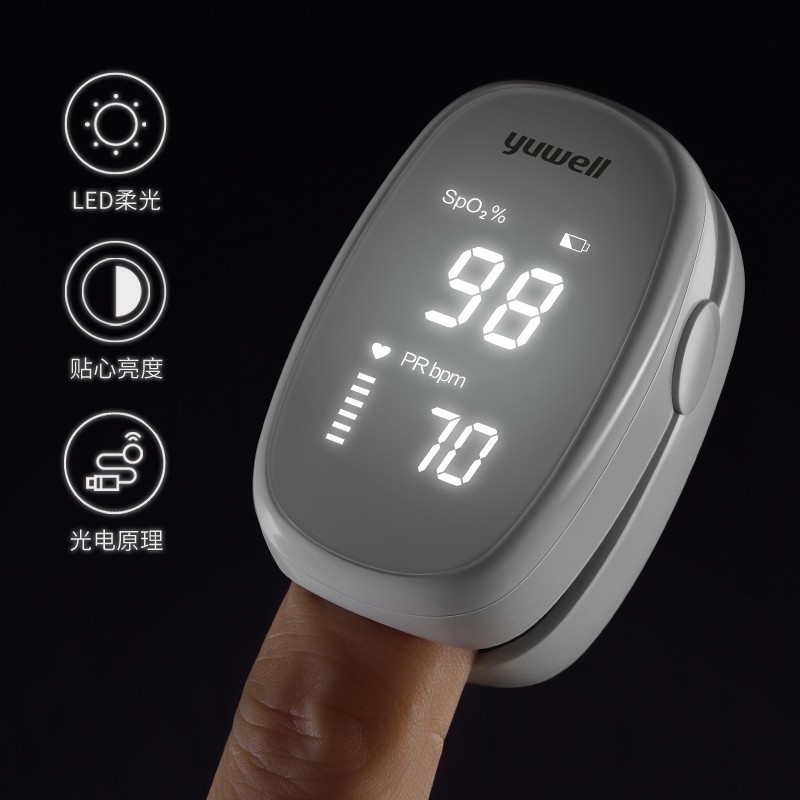 พร้อมส่ง เครื่องวัดออกซิเจนปลายนิ้ว YUWELL รุ่น YX102 Fingertip Pulse Oximeter ของแท้ 100%