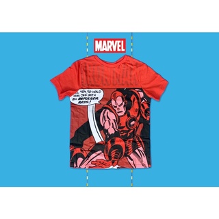 ✅ [5-6Y] Marvel Iron Man T-Shirt เสื้อยืดแขนสั้น มาร์เวล ไอรอน แมน