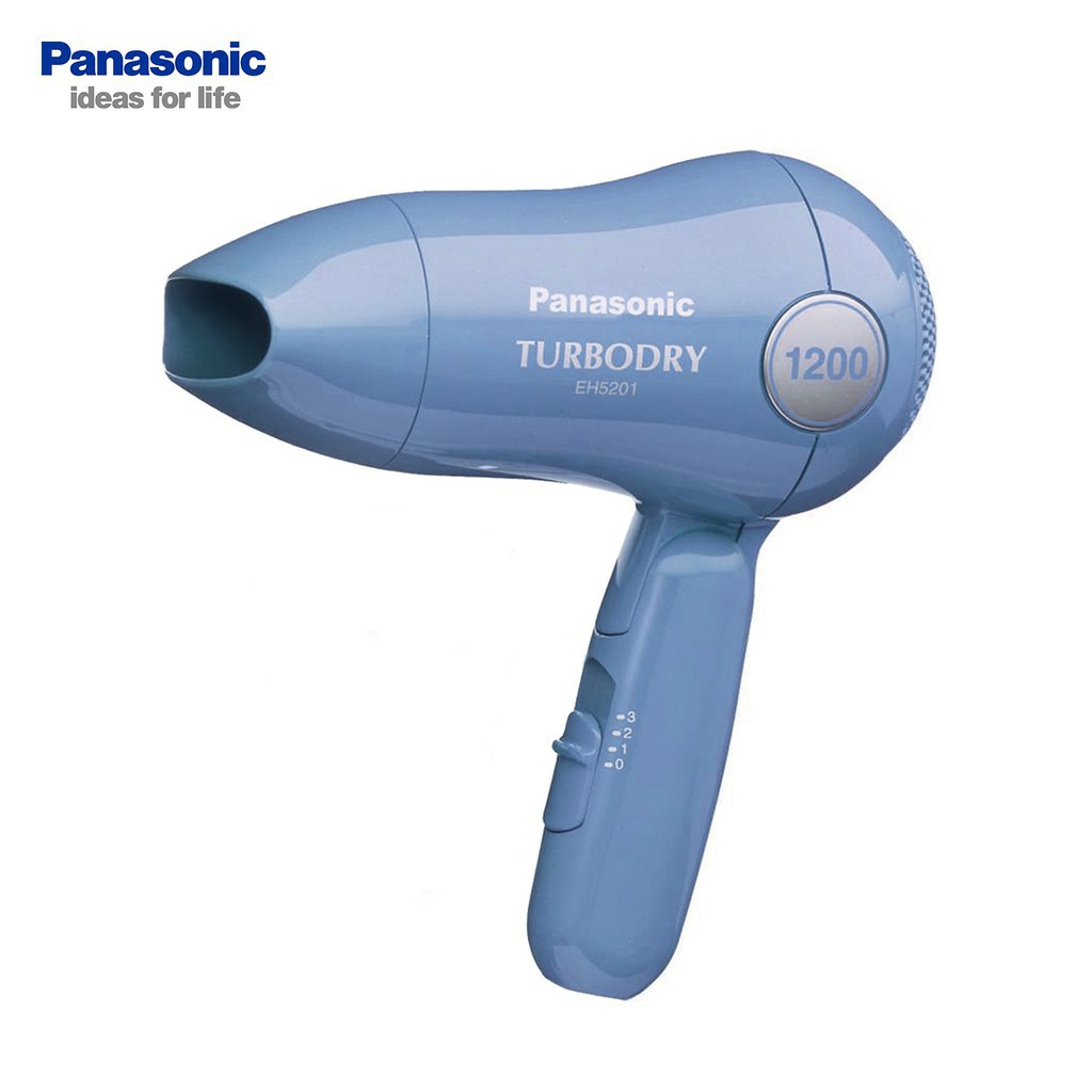 Panasonic ไดร์เป่าผมระบบ TURBO DRY ขนาด 1,200 วัตต์ รุ่น EH-5201 AP (สีฟ้า)
