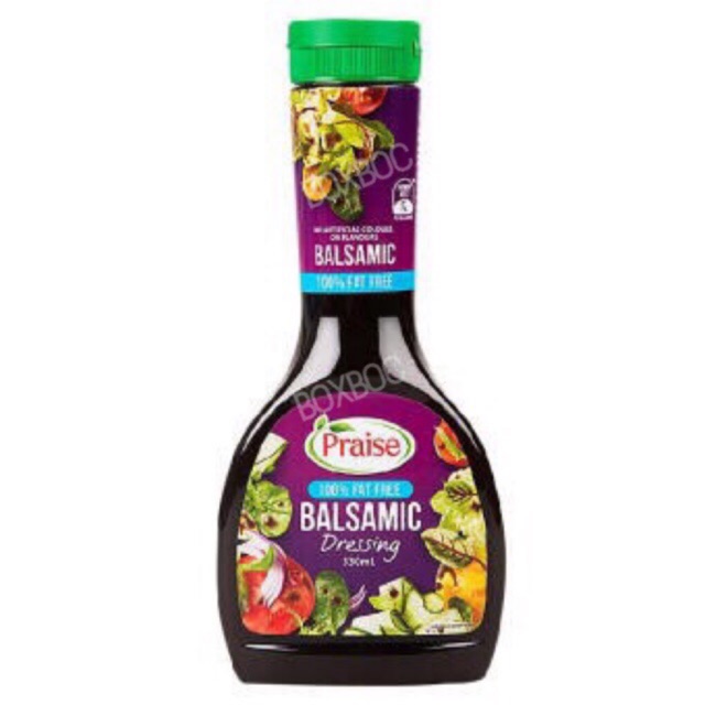 เพรส น้ำสลัดบัลซามิกอิตาเลียน น้ำสลัดเพื่อสุขภาพ มี 2 สูตร (ไขมันต่ำ/สูตรปกติ) Praise Balsamic 330 m
