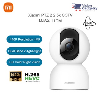 Xiaomi Mi Mijia PTZ 2 2.5k C400 กล้องวงจรปิด 4MP IP พาโนรามา 360 1440P 2.4ghz/5ghz MJSXJ11CM