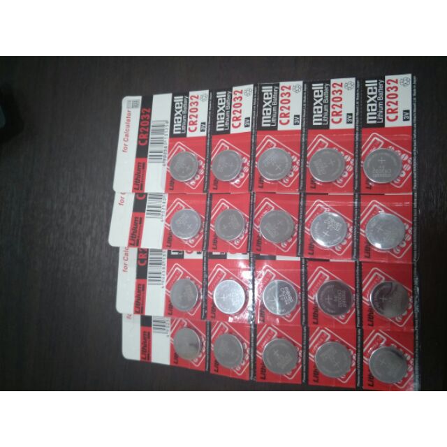 ถ่านกระดุม CR2032 MAXELL แพ็ค 5 ก้อน