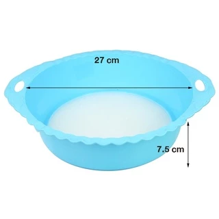 ตะแกรงร่อนแป้ง มี 2หู กระชอนล่อนแป้งพลาสติกขนาด 27 cm คละสี K201-K435(144)105