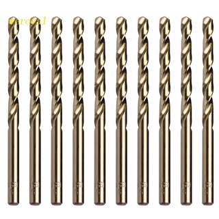 Weroyal ดอกสว่านเกลียวโคบอลต์ ก้านกลม M35 HSS-Co 5 มม. 10 ชิ้น