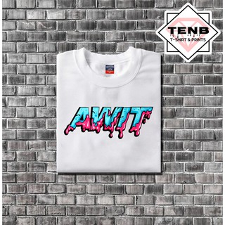 ภาพพิมพ์เสื้อยืด AWIT V1 ที่กําลังมาแรงสําหรับผู้ชายและผู้หญิง )+d