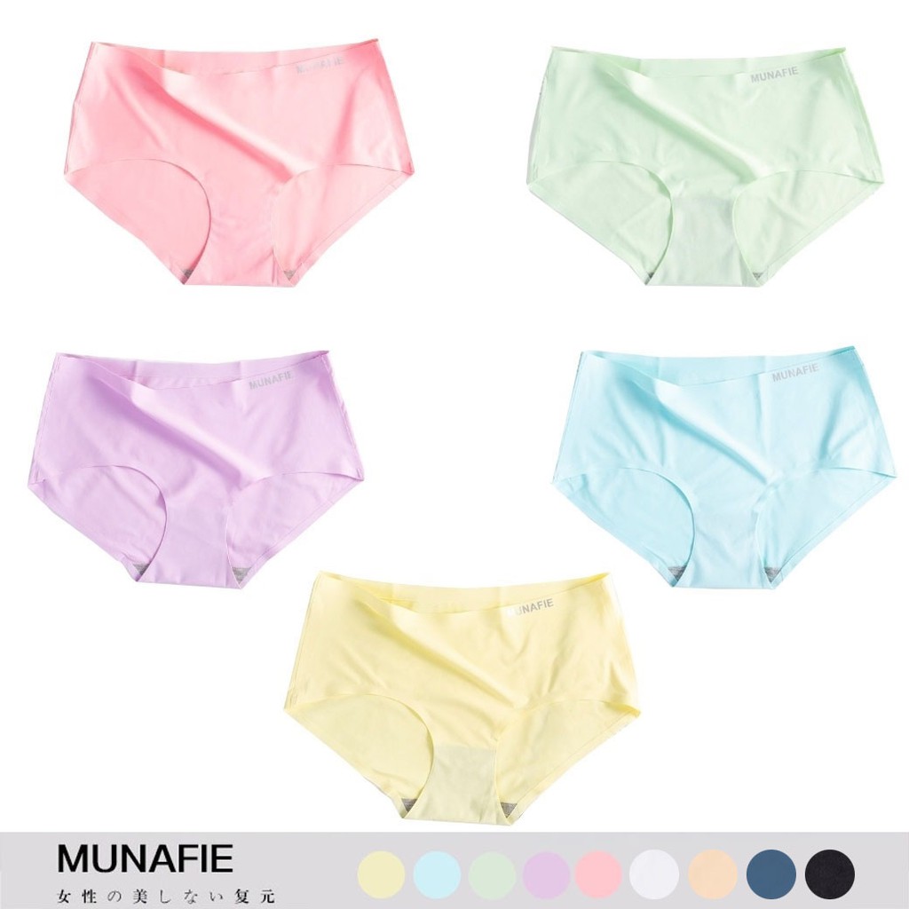 MNF-8802 [ S ] 𝑩𝒓𝒂𝑩𝒓𝒂𝑩𝒓𝒂 กางเกงในไร้ขอบ ผ้าดี ใสสบาย [SMALL SIZE] OK.Fashion