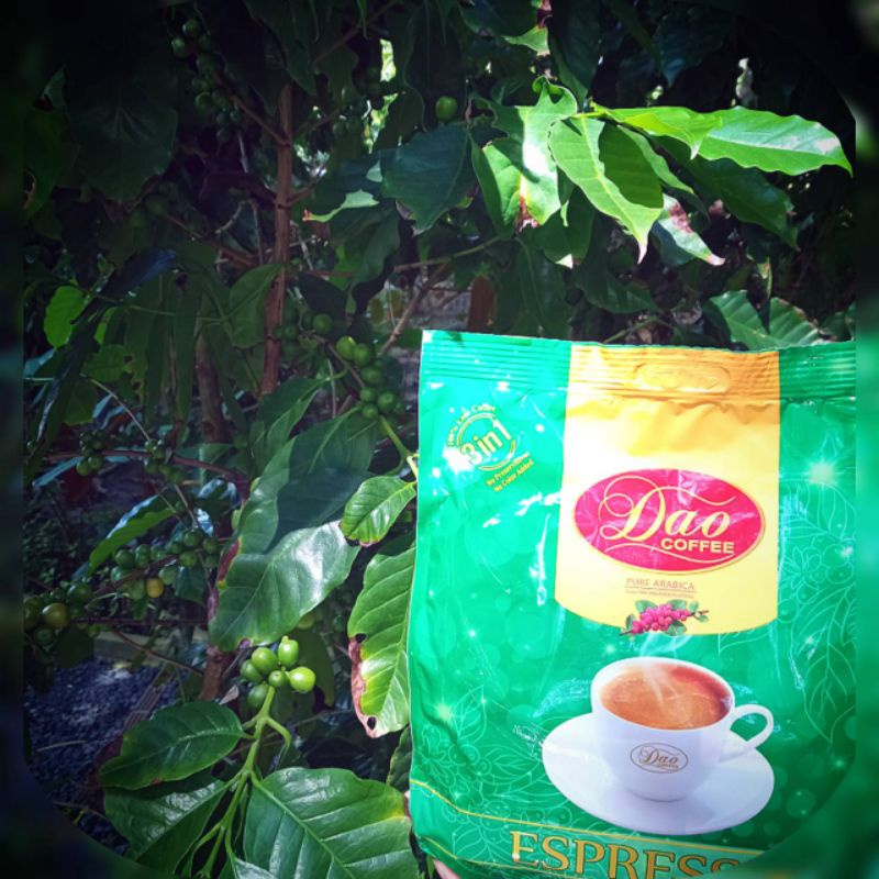กาแฟดาว Dao COFFEE 3in1ESPRESSOสีเขียว 20ซองในห่อ