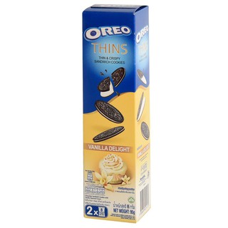 Oreo Thins Vanilla Delight 95g  ซื้อ 1 ฟรี 1 Oreo Thins Vanilla Delight 95g ซื้อ 1 ฟรี 1