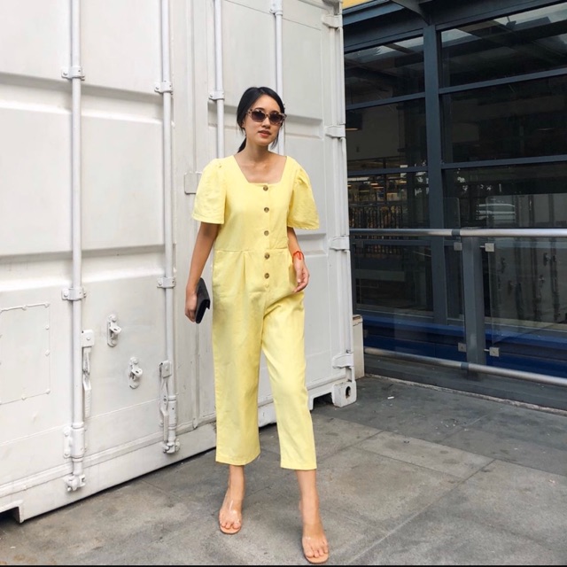 <Knockknock.th> Mustard Jump suit Bear