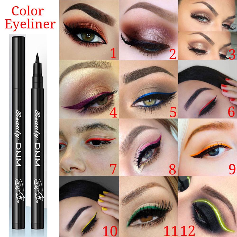 อายไลเนอร์ Liquid Eyeliner กันน้ำ 12 สี