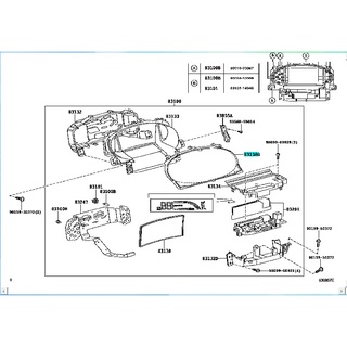 พลาสติกครอบไมล์Toyota VIOS 06 (83852-0D080) แท้ห้าง Chiraauto