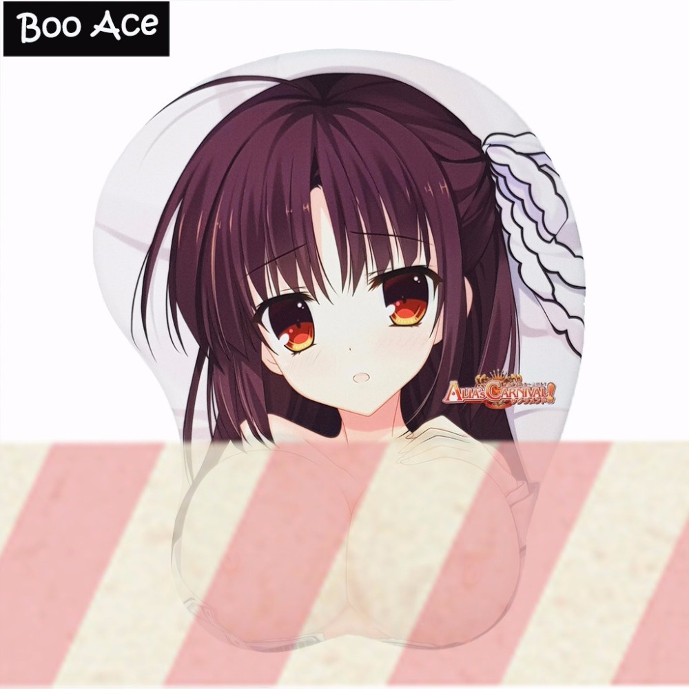 อะนิเมะ 3D แผ่นรองเมาส์ซิลิโคน ALIA39s CARNIVAL Anime 3D Oppai Mouse ...