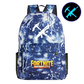 กระเป๋าเป้สะพายหลัง กระเป๋านักเรียน พิมพ์ลาย Fortnite Battle Royale Rucksack Fortress Night