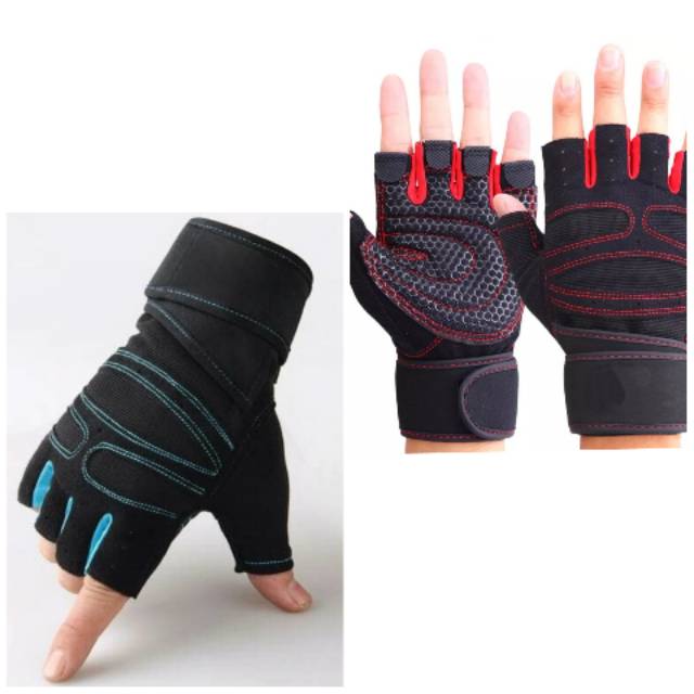 FITNESS GLOVES - GYM GLOVES - LIFTING GLOVE สําหรับผู้ชายและผู้หญิง