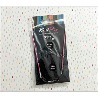 **คอยของ 30 วัน ** ไม้นิตติ้ง ไม้วงกลม Knitpro Zing ยาว 40 ซม. ขนาด 2 mm ราคา 350 บาท