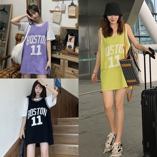 เสื้อผู้หญิง Oversize เสื้อแฟชั่น เสื้อแขนกุดผู้หญิงเดรสแขนกุด เสื้อผ้าวัยรุ่นแฟชั่นสไตล์เกาหลี NKPP 36