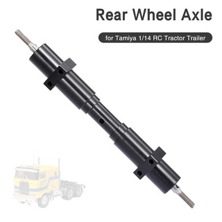 Rear Wheel Axle Metal Non-powered Transmission Axle for Tamiya 1/14 RC Tractor Truck Trailer 120mm.