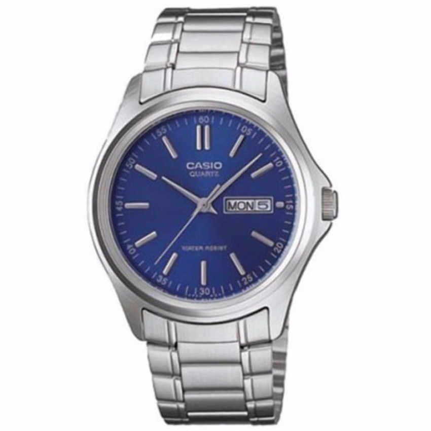 CASIO Standard นาฬิกาข้อมือผู้ชาย สีน้ำเงิน สายสแตนเลส รุ่น
MTP-1239D-2ADF