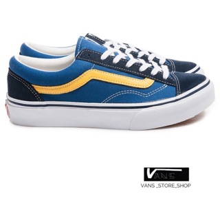 VANS OLD SKOOL V360G OG NAVY YELLOW SNEAKERS สินค้ามีประกันแท้