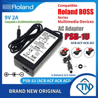 อะแดปเตอร์พาวเวอร์ซัพพลาย 9V 2A AC DC PSB-1U ACF-120 ACI-120 สําหรับ Roland ML-2 MPD-4 MR-200 CR-80 CS-3 LM-2 LM-2B LMB-3 LS-2 NS-2 XP-10 XT-2
