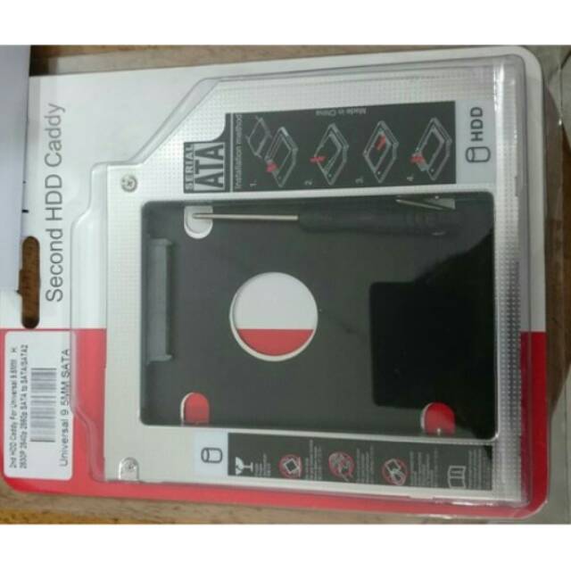 Hdd caddy bracket แล็ปท็อปฮาร์ดดิสก์ ( hdd สอง) universal 12.7mm sata