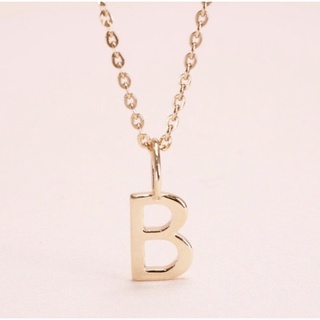 Grace Fine Jewelry จี้ตัวอักษรทองแท้ 9k B Alphabet (จี้อย่างเดียว)