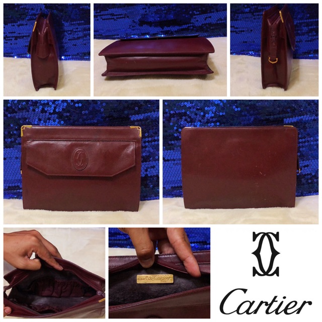👝: CARTIER Clutch Bag Vintage แท้💯%
