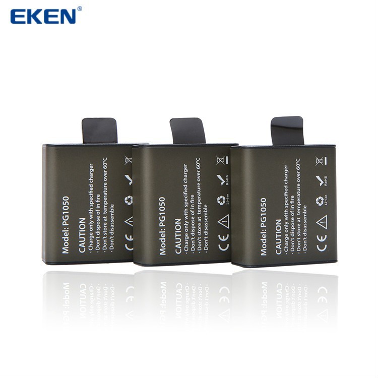 1050 Mah Battery สำหรับกล้องกล้องกันน้ำ Eken H3,V8s, H8, H9, H8R, H9R, H8 Pro, H6S ฯลฯ X1