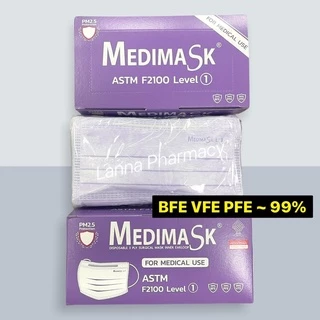 ❤️พร้อมส่งจากร้านยา❤️ MEDIMASK หน้ากากทางการแพทย์ ผลิตไทย🇹🇭 (1กล่อง มี 50ชิ้น)