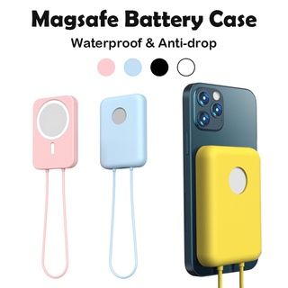 เคสแบตเตอรี่ ซิลิโคนนิ่ม ปลอดภัย สําหรับ MagSafe Powerbank