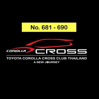 Toyota Corolla Cross Club Thailand - Official Member Sticker no. 681-690