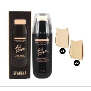 Sivanna Kill Cover Anti-Wrinkle &amp; Whitening Foundation 35g. รองพื้นลูกกลิ้ง