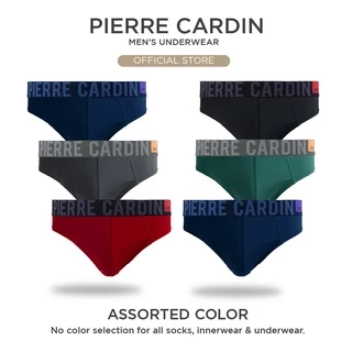(S-2XL) ชุดชั้นใน Pierre Cardin Microfiber Spandex Mini Brief - คละสี (3 ชิ้น) PC2147-3M