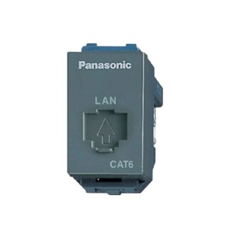 PANASONIC เต้ารับคอมพิวเตอร์ CAT5E รุ่น WEG2488H สีเทา