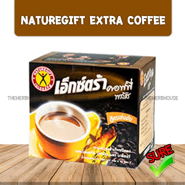 NatureGift Extra Coffee Plus เนเจอร์กิฟ เอ็กซ์ตร้า คอฟฟี่ พลัส 10ซอง
