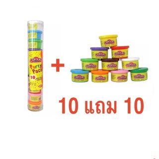 ซื้อ 1 แถม1 ‼️แป้งโดว์ 10 สี 10 กระปุก รวม 20 กระปุก แป้งโด