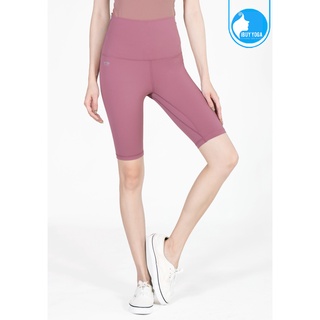 กางเกงโยคะขาสั้น IBY - High Waist Yoga Knee Breeches - Pink