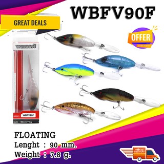 อุปกรณ์ตกปลา เหยื่อปลอม เหยื่อตกปลา WEEBASS เหยื่อปลั๊ก - รุ่น WBFV90F FLOATING 90 mm. / 7.8 g.