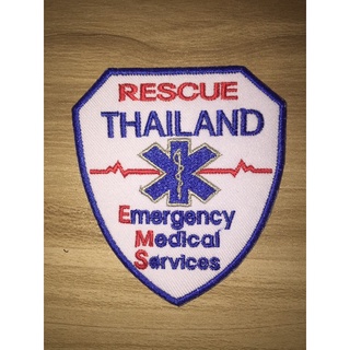 อาร์มปักโลโก้ Rescue Thailand แบบรีดติดเสื้อ