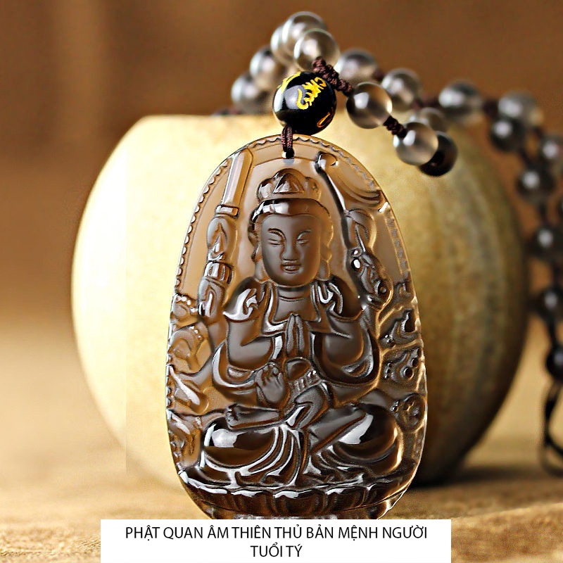 สร้อยคอและสร้อยคอหน้าพระอายุ 12 ปี - Avalokiteshvara Thien Thu ขนาด 4,7cm x 3cm MS190120225