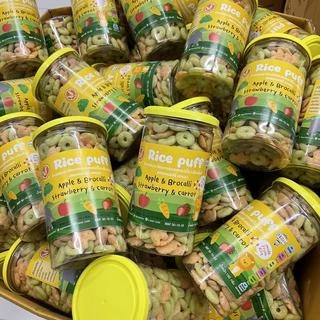 Begin Rice Puff พัพฟ์ข้าวออแกนิคผสมผักอบกรอบ ขนาด 130 กรัม สำหรับเด็ก 6 เดือน ขึ้นไป กลูเตนฟรี