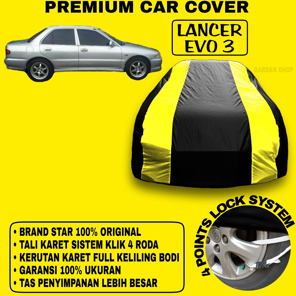 ฝาครอบร่างกาย LANCER EVO 3 ฝาครอบแถบสีเหลือง Lancer Evo 3 PREMIUM ฝาครอบป้องกันตัวรถ