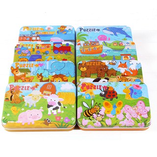 ☽✖♝Three Getian Children s Advanced Puzzle Big Piece Baby Toddler Toys Boys and Girls 1-2-3-4-5- อายุ 6 ปี