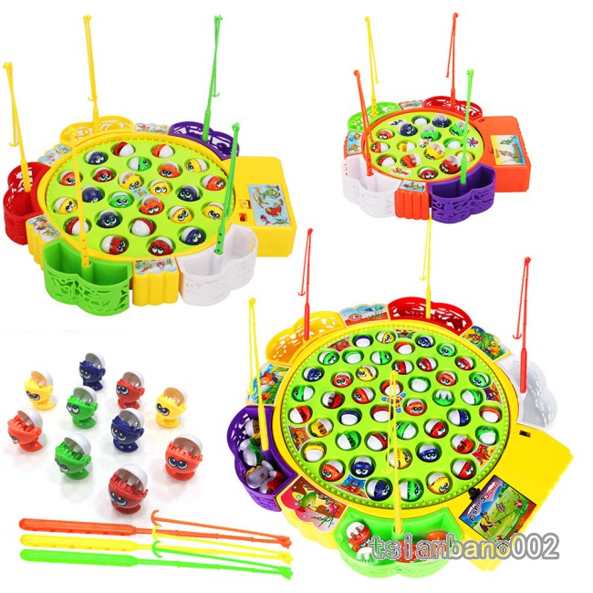 Classical Fishing Toys Set for Kids Educational Toys with Music ...