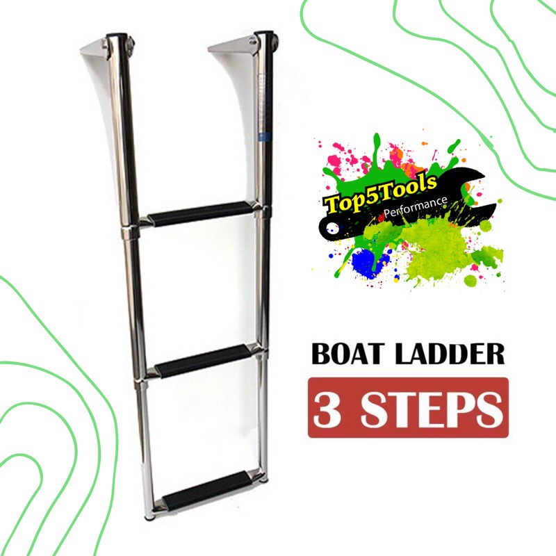 บันได สเตนเลส บันไดเรือ บันไดสระว่ายน้ำ Boat Ladder (3steps)