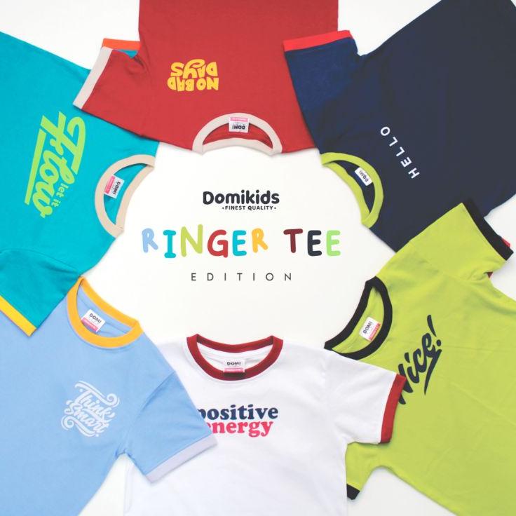 ดีที่สุด... เสื้อยืดเด็ก Domi Ringer Tee Edition 2 - 11 ปี