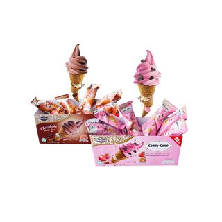 Nezline Coney Cone โคนี่โคน ขนมเวเฟอร์โคนวนิลาสอดไส้ ขนาด 13 กรัม x 20 ซอง (เลือกรสได้)