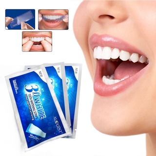 1 Pc 3d Teeth Whitening Strips Professional White แถบฟอกสีฟันกำจัดคราบเจลสีขาวชุดฟัน Oral Hygiene Care Clean Strip Bleaching Tools ยาสีฟัน Median Teeth Whitening เบกกิ้งโซดา Dazzling White