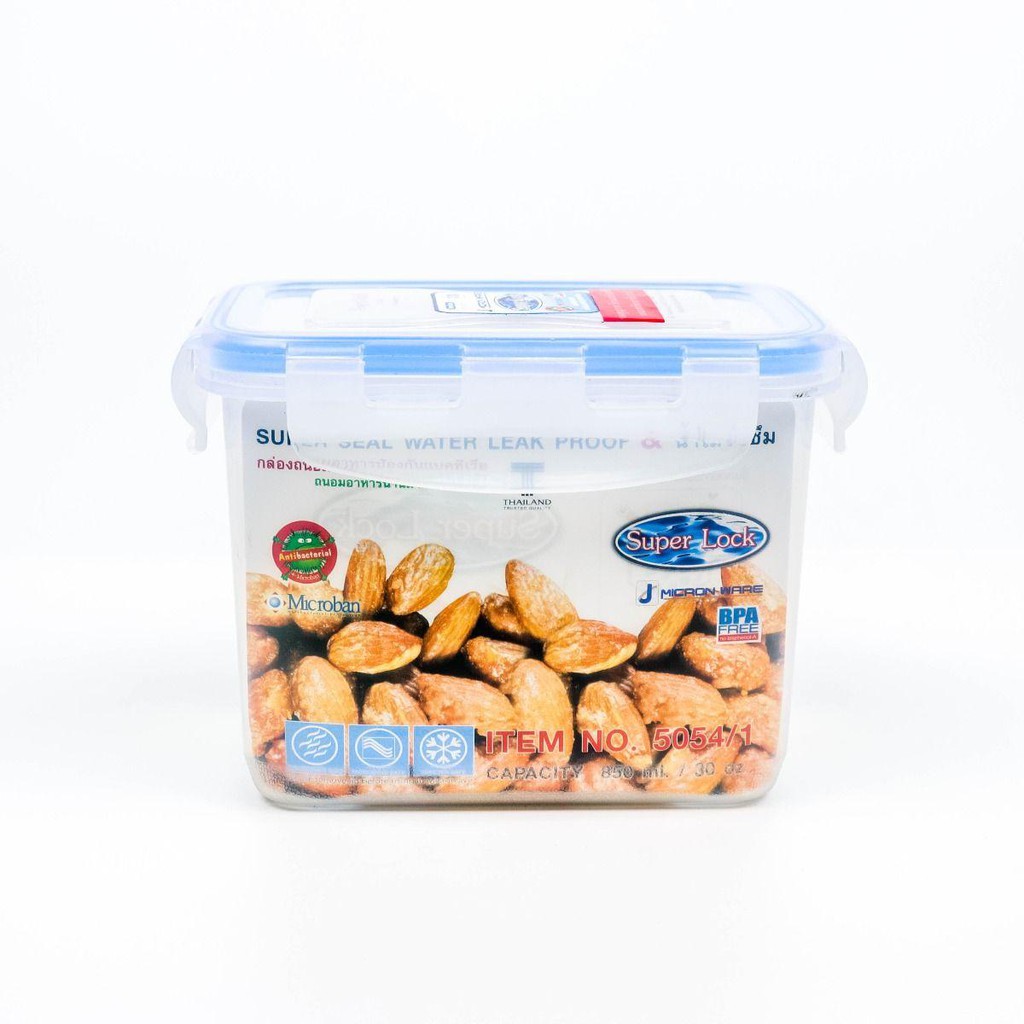 กล่องถนอมอาหาร รุ่น 5054/1 เข้าไมโครเวฟได้ ความจุ 650 ml. Super Lock รุ่น 5054/1